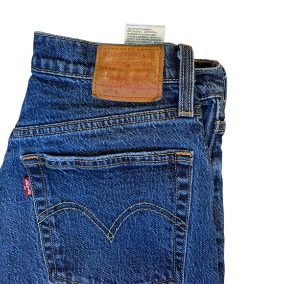 Levi's Blue Straight Jeans Classic Denim - Picture 5 of 9